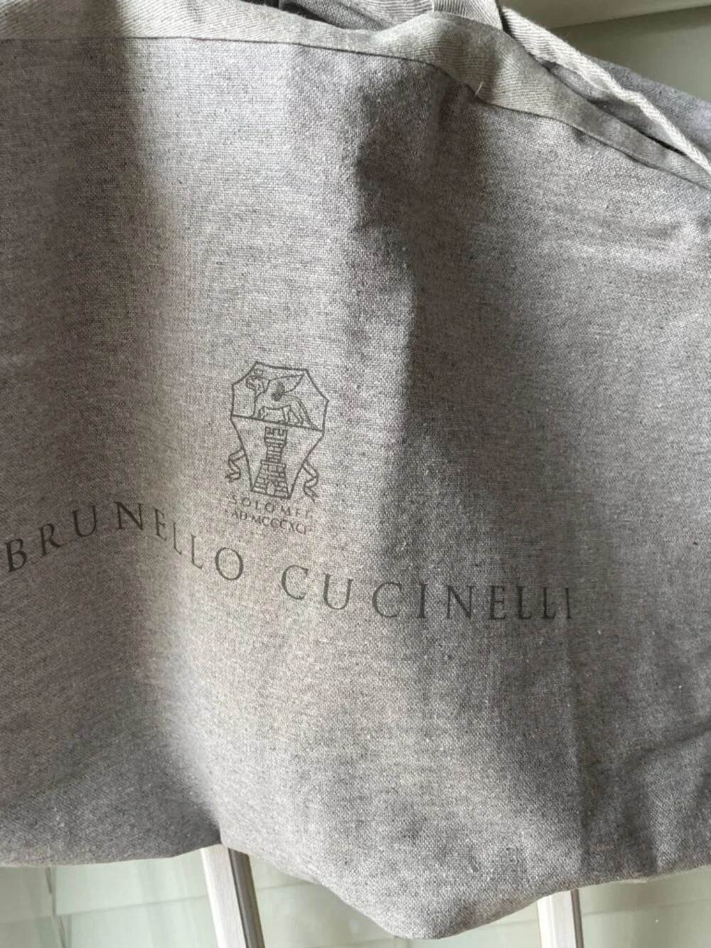 Brunello Cucinelli Gray Garment/Travel Bag